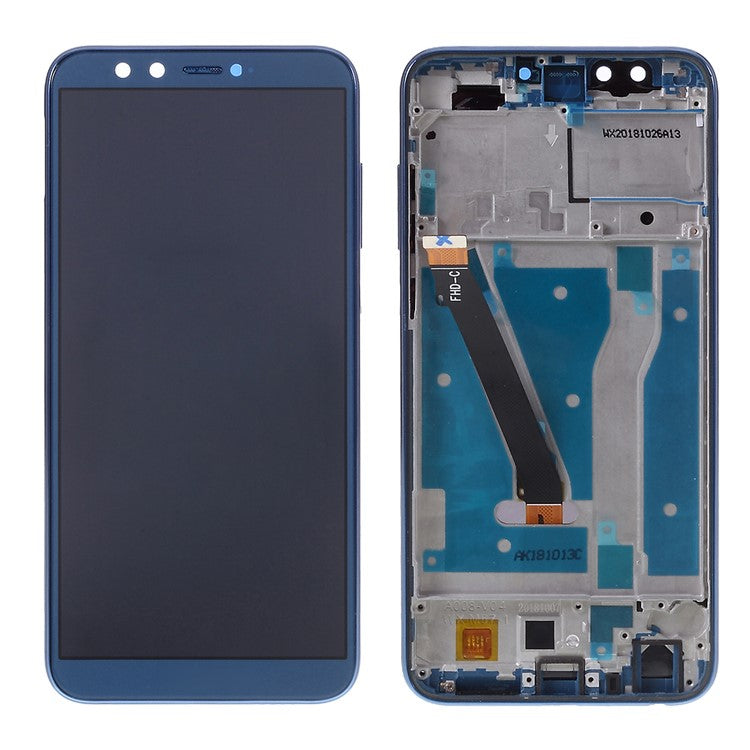 LCD Screen and Digitizer Assembly + Frame Replacement for Huawei Honor 9 Lite - Blue
