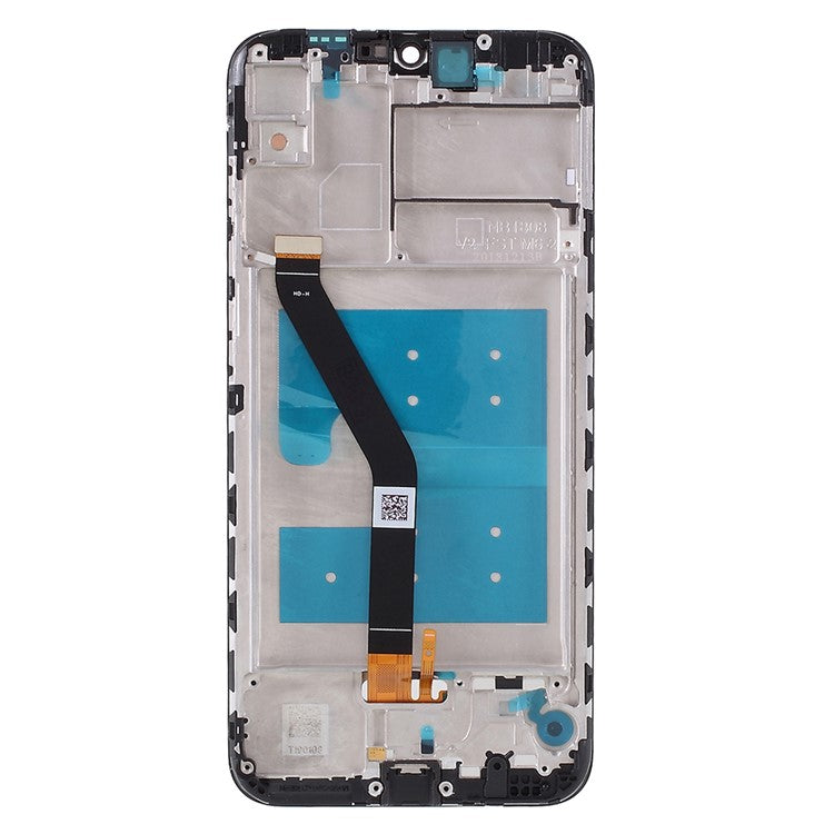 LCD Screen and Digitizer Assembly + Frame Replacement for Huawei Y6 (2019, with Fingerprint Sensor)/Y6 Prime (2019)/Y6 Pro (2019) - Black