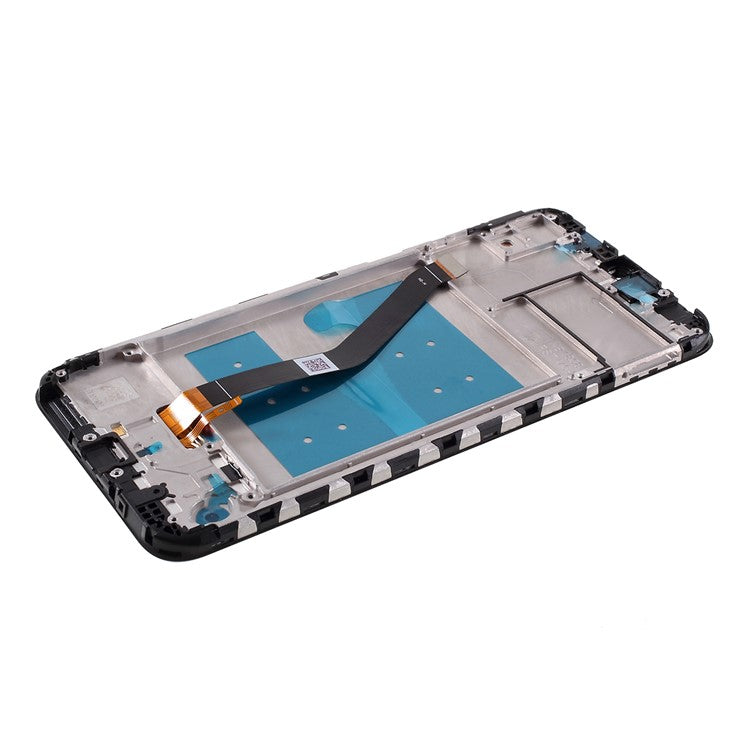 LCD Screen and Digitizer Assembly + Frame Replacement for Huawei Y6 (2019, with Fingerprint Sensor)/Y6 Prime (2019)/Y6 Pro (2019) - Black