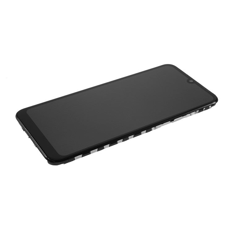 LCD Screen and Digitizer Assembly + Frame Replacement for Huawei Y6 (2019, with Fingerprint Sensor)/Y6 Prime (2019)/Y6 Pro (2019) - Black