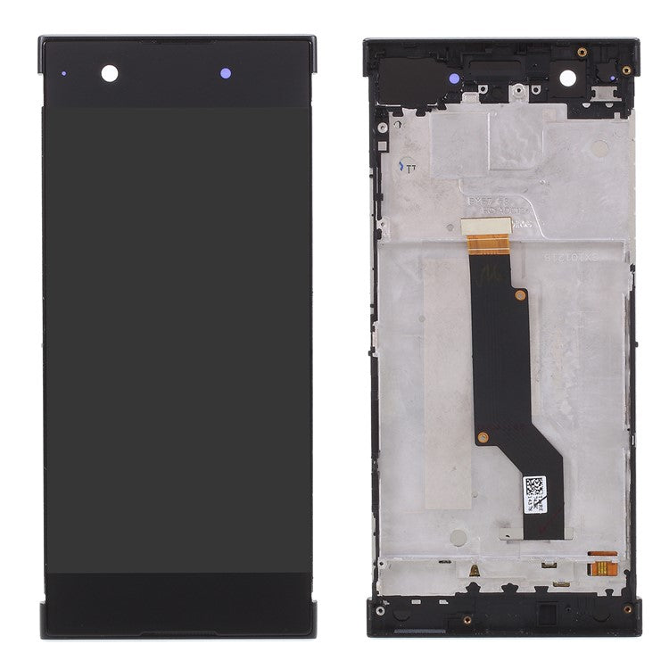 LCD Screen and Digitizer Assembly with Frame for Sony Xperia XA1 - Black