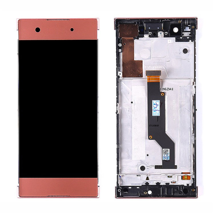 LCD Screen and Digitizer Assembly with Frame for Sony Xperia XA1 - Coral