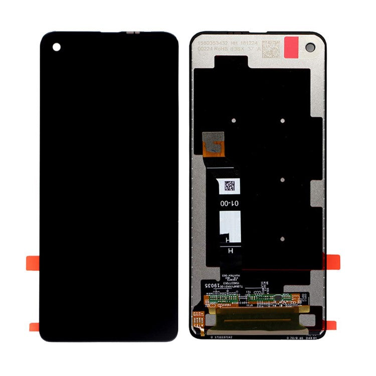 OEM LCD Screen and Digitizer Assembly Replacement for Motorola One Vision/P50 (without Logo) - Black