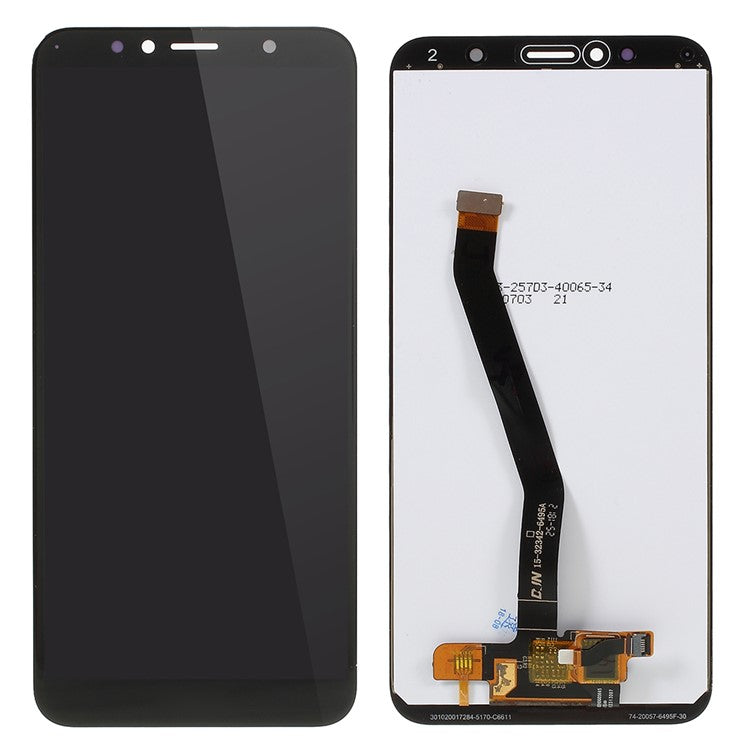 LCD Screen and Digitizer Assembly Repair Part (without Logo) for Huawei Y6 (2018)/Enjoy 8e - Black