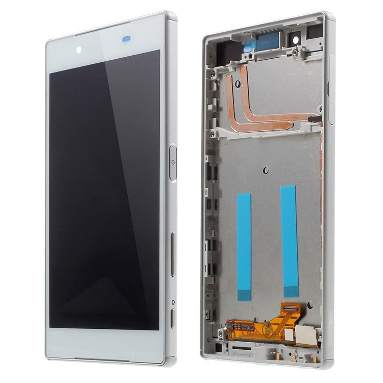 LCD Screen and Digitizer Assembly with Front Housing for Sony Xperia Z5 (OEM material assembly) - White