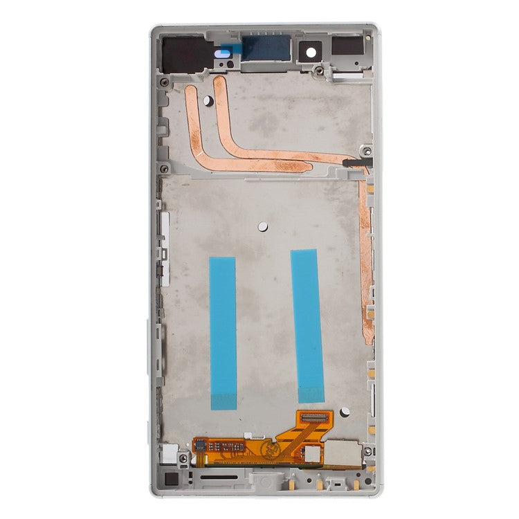 LCD Screen and Digitizer Assembly with Front Housing for Sony Xperia Z5 (OEM material assembly) - White