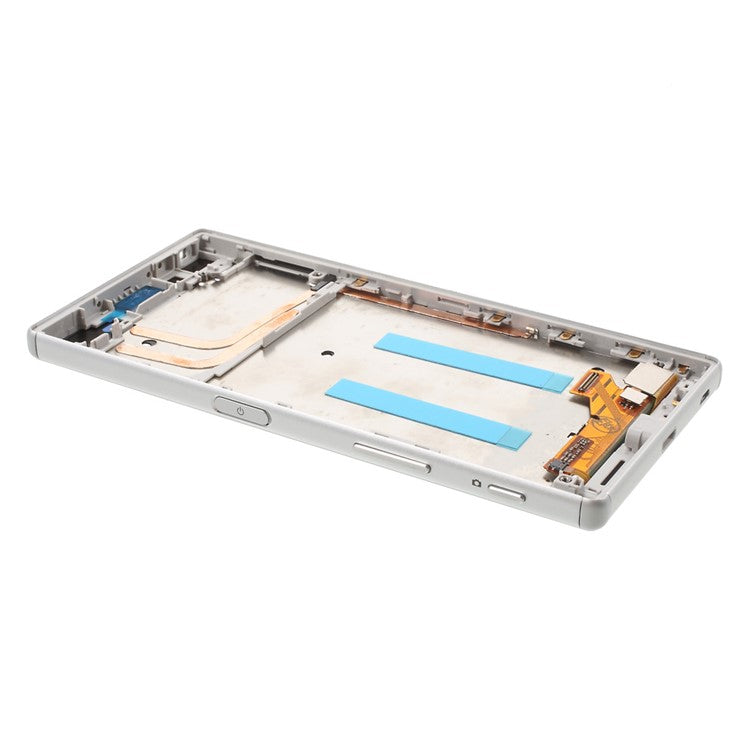 LCD Screen and Digitizer Assembly with Front Housing for Sony Xperia Z5 (OEM material assembly) - White