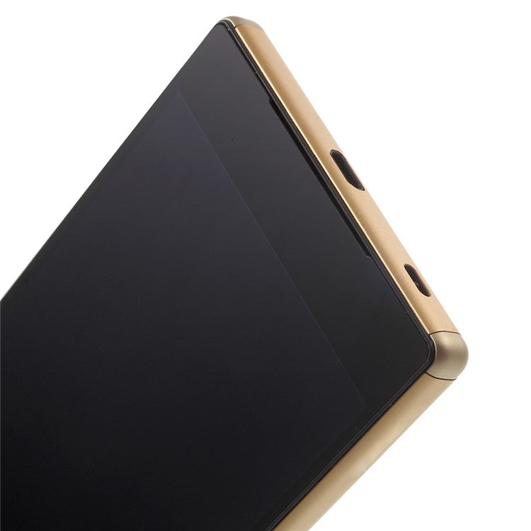 LCD Screen and Digitizer Assembly with Front Housing for Sony Xperia Z5 (OEM material assembly) - Gold Color