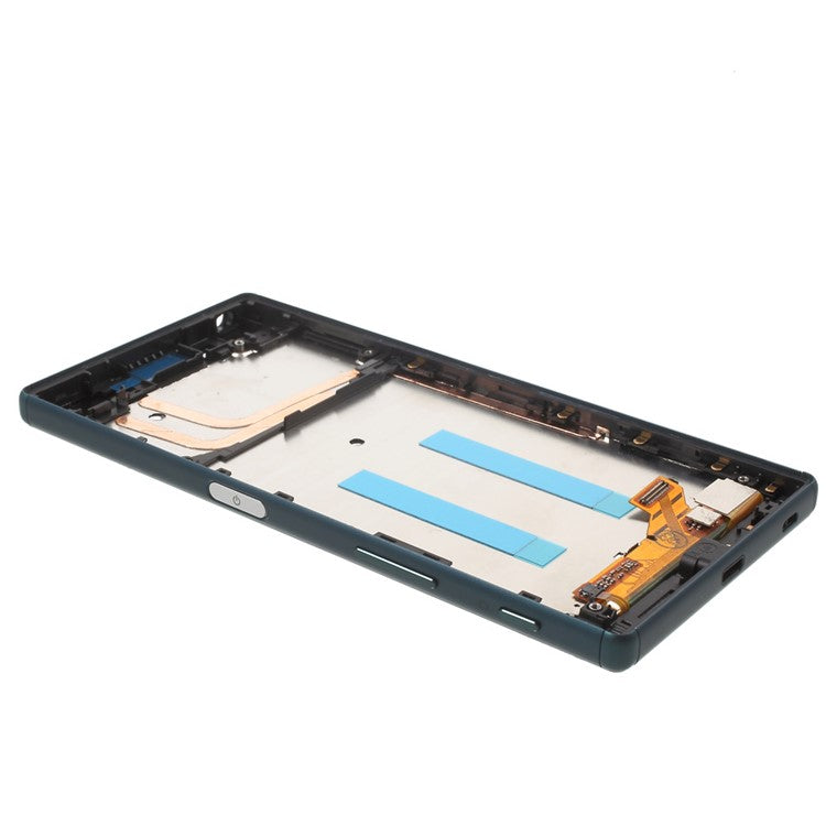 LCD Screen and Digitizer Assembly with Front Housing for Sony Xperia Z5 (OEM material assembly) - Dark Blue