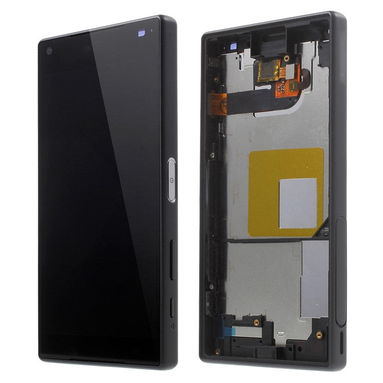 LCD Screen and Digitizer Assembly with Front Housing for Sony Xperia Z5 Compact (OEM material assembly) - Black