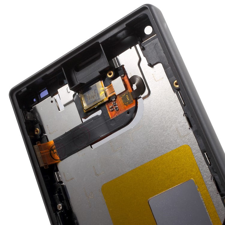 LCD Screen and Digitizer Assembly with Front Housing for Sony Xperia Z5 Compact (OEM material assembly) - Black