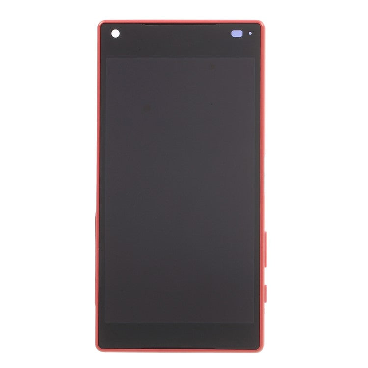 LCD Screen and Digitizer Assembly with Front Housing for Sony Xperia Z5 Compact (OEM material assembly) - Red
