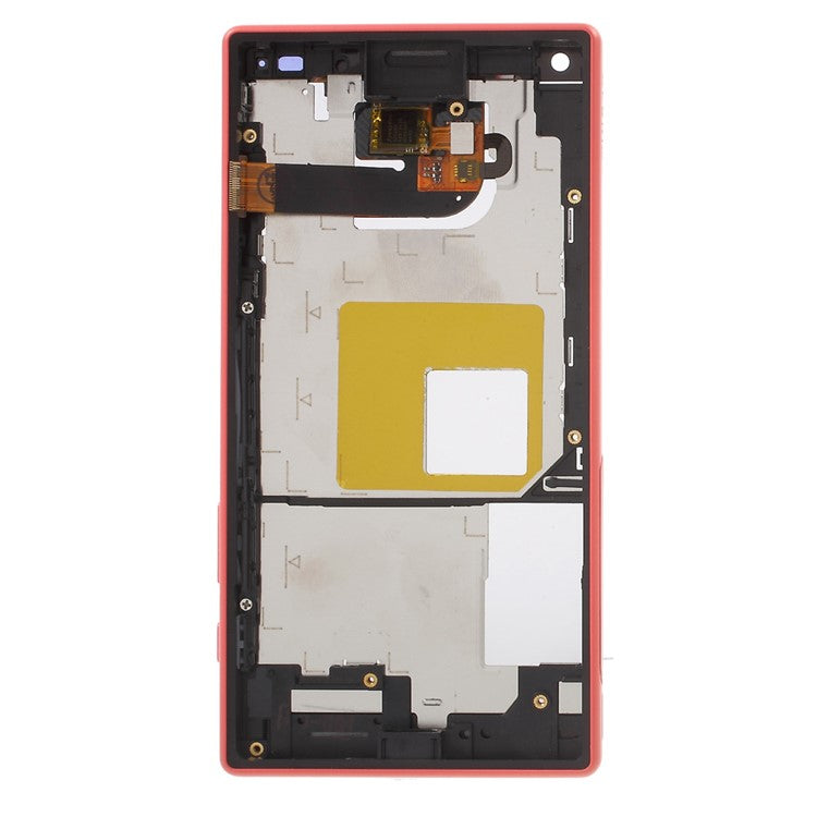 LCD Screen and Digitizer Assembly with Front Housing for Sony Xperia Z5 Compact (OEM material assembly) - Red