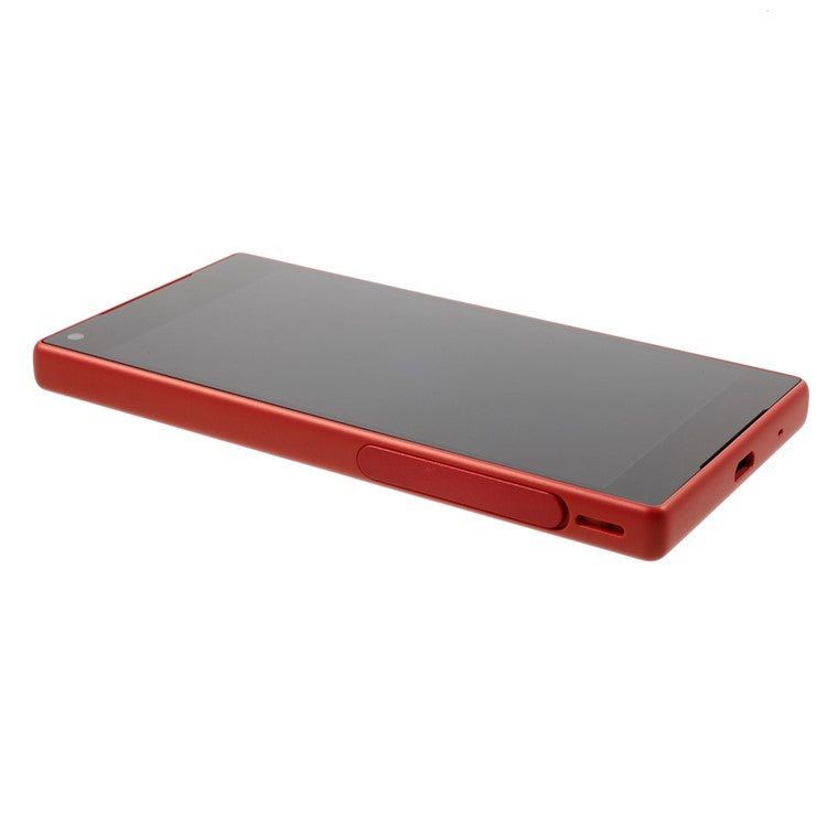 LCD Screen and Digitizer Assembly with Front Housing for Sony Xperia Z5 Compact (OEM material assembly) - Red