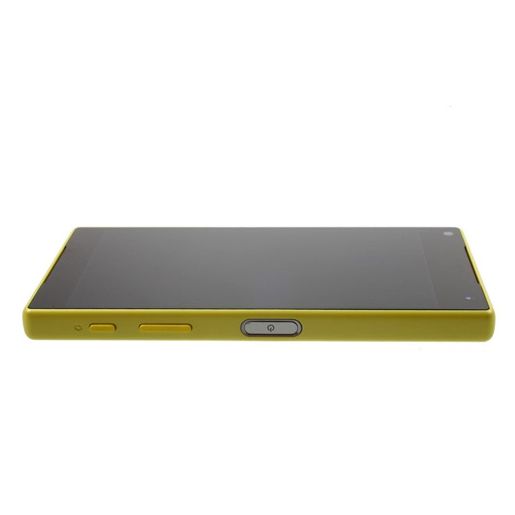 LCD Screen and Digitizer Assembly with Front Housing for Sony Xperia Z5 Compact (OEM material assembly) - Yellow