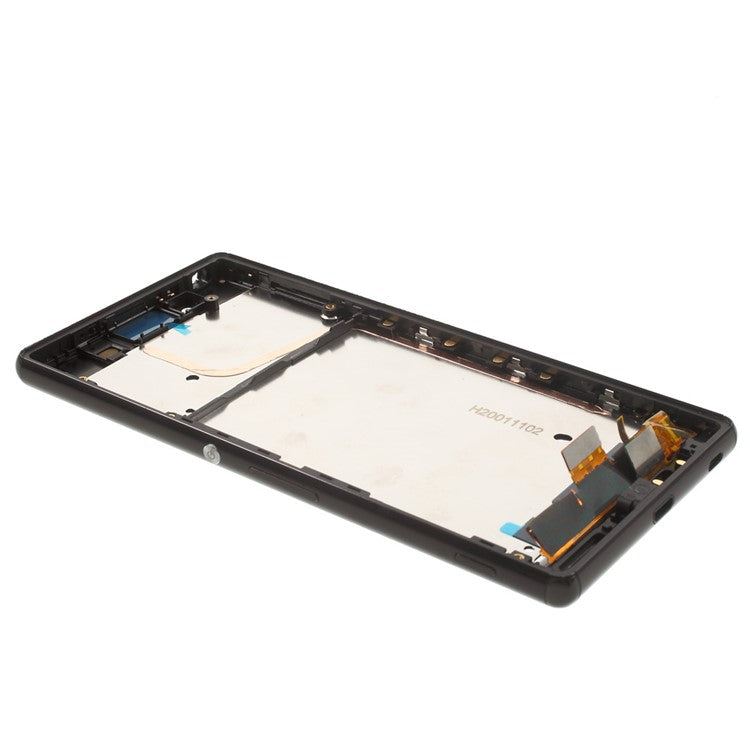 LCD Screen + Touch Screen Digitizer Assembly with Frame for Sony Xperia Z3+ E6553 - Black