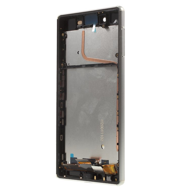 LCD Screen + Touch Screen Digitizer Assembly with Frame for Sony Xperia Z3+ E6553 - White