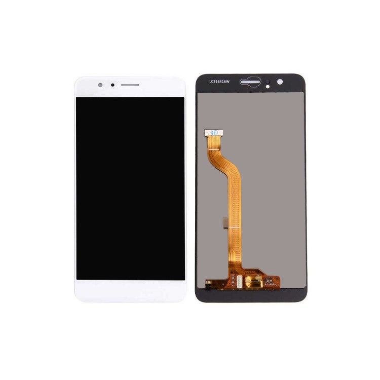 LCD Screen and Digitizer Assembly Replacement Part for Huawei Honor 8 - White