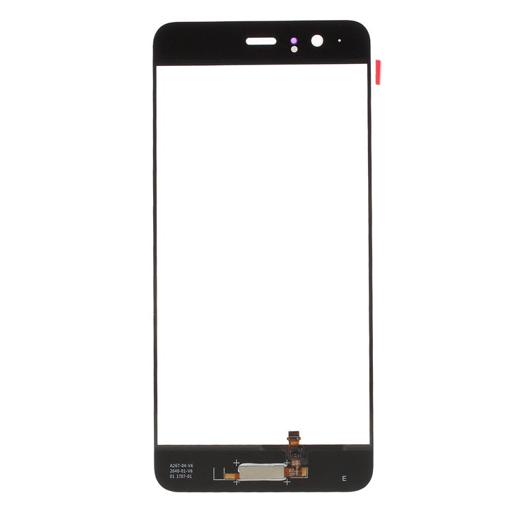 White - For Huawei P10 Plus (without Logo) OEM Outer Front Screen Glass Lens with Fingerprint Button Flex Cable