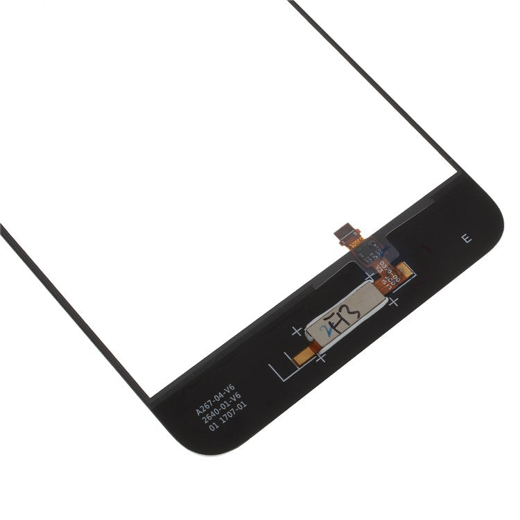 White - For Huawei P10 Plus (without Logo) OEM Outer Front Screen Glass Lens with Fingerprint Button Flex Cable