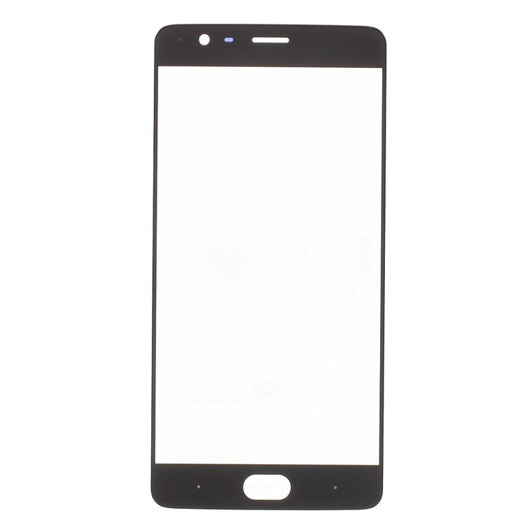 Front Outer Screen Glass Lens Replacement for OnePlus 3 - Black