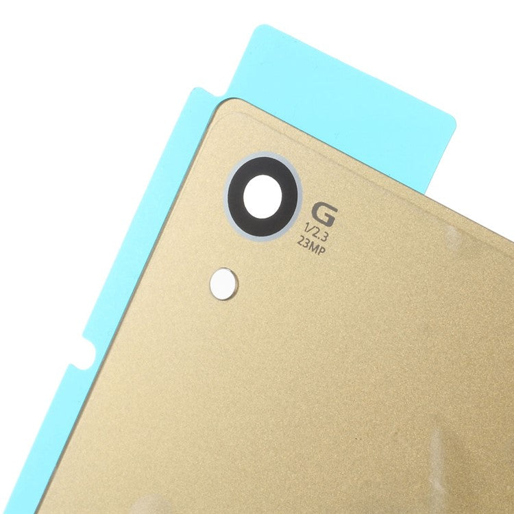 Battery Door Cover with Adhesive Sticker Replacement for Sony Xperia Z5 - Gold Color