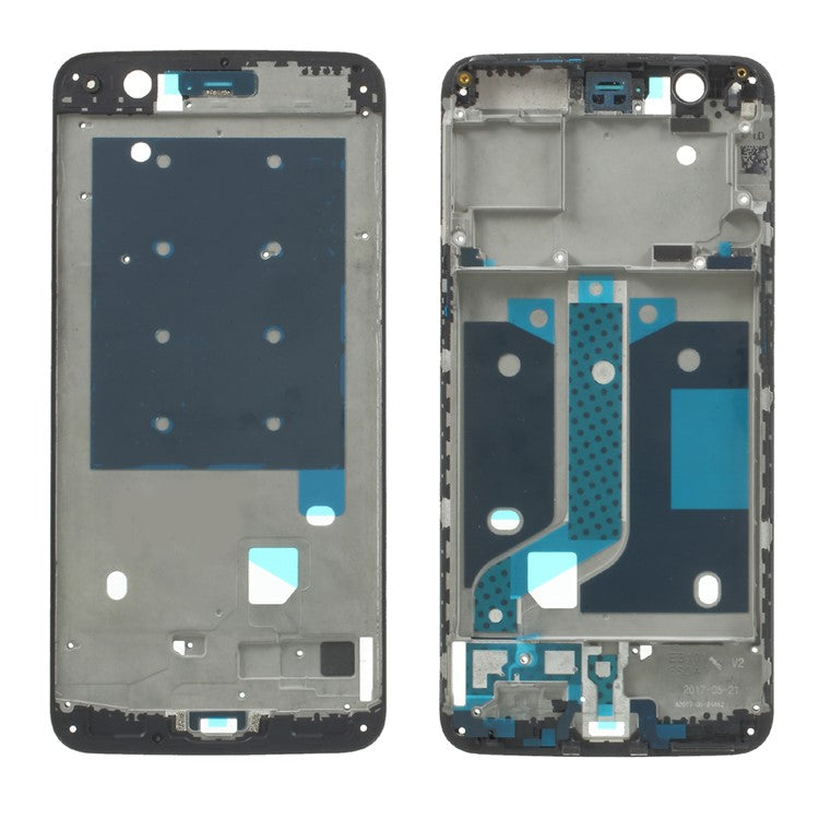 OEM Middle Plate Frame Part for OnePlus 5 with Earpiece Mesh - Black