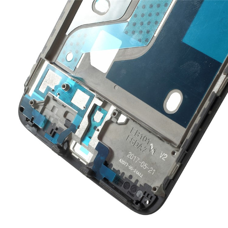 OEM Middle Plate Frame Part for OnePlus 5 with Earpiece Mesh - Black