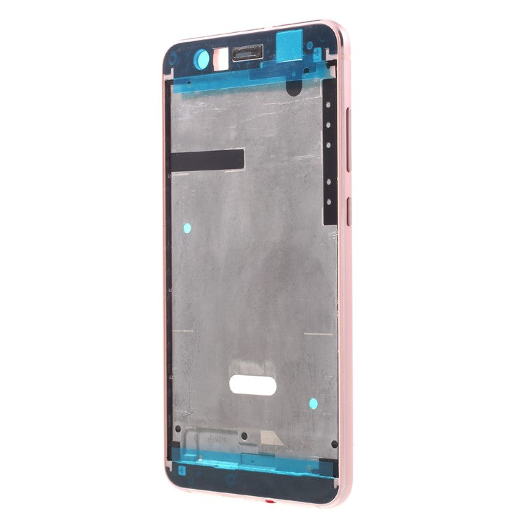 OEM Middle Plate Frame Replacement Part for Huawei P10 Lite with Earpiece Mesh - Rose Gold Color