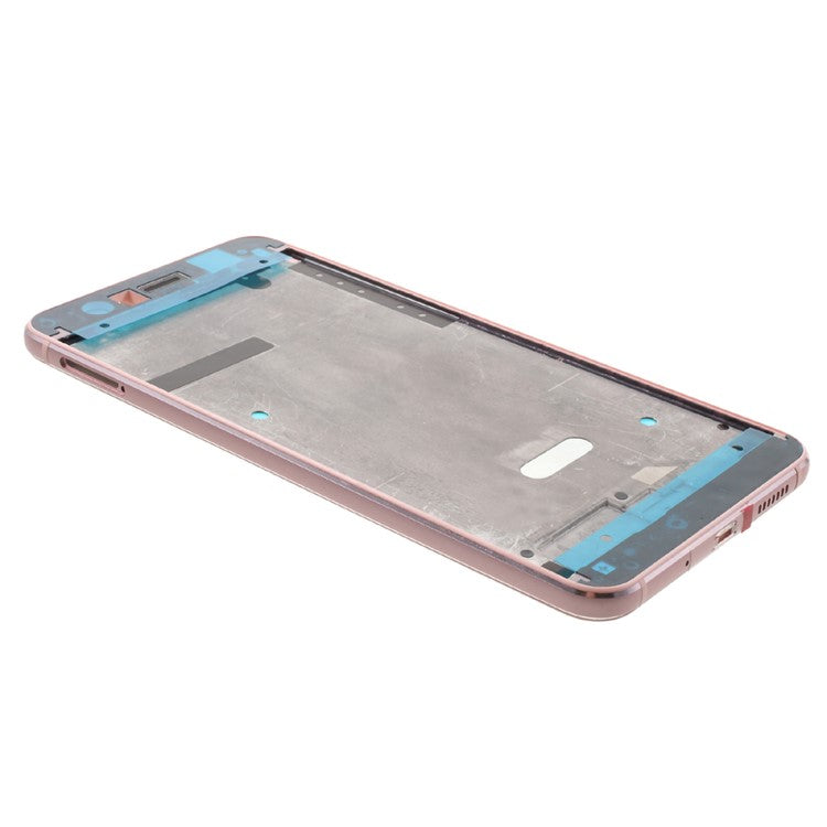 OEM Middle Plate Frame Replacement Part for Huawei P10 Lite with Earpiece Mesh - Rose Gold Color