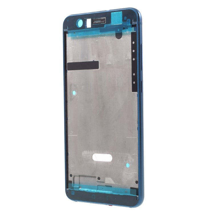 For Huawei P10 Lite OEM Middle Plate Frame Parts with Earpiece Mesh - Blue