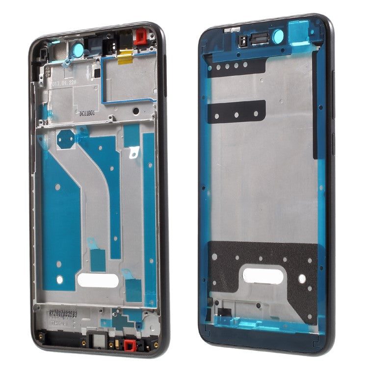 OEM Middle Plate Frame Replacement for Huawei P8 Lite (2017) / Honor 8 Lite with Earpiece Mesh - Black