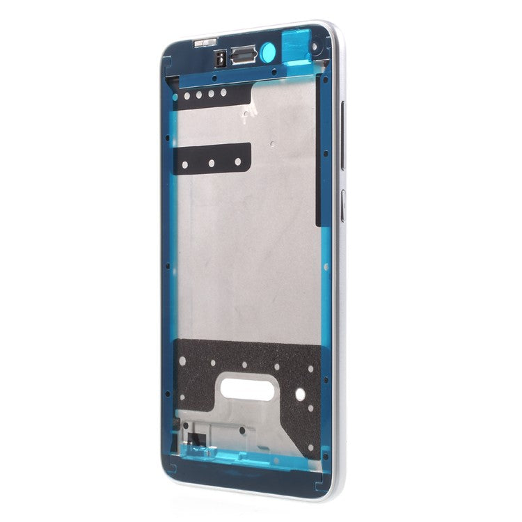 OEM Middle Plate Frame Replacement Part for Huawei P8 Lite (2017) / Honor 8 Lite with Earpiece Mesh - White