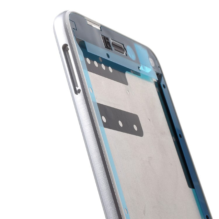 OEM Middle Plate Frame Replacement Part for Huawei P8 Lite (2017) / Honor 8 Lite with Earpiece Mesh - White