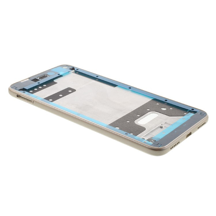 OEM Middle Plate Frame Repair Part for Huawei P8 Lite (2017) / Honor 8 Lite with Earpiece Mesh - Gold Color
