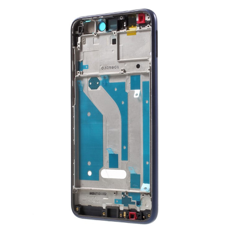 OEM Middle Plate Frame Part for Huawei P8 Lite (2017) / Honor 8 Lite with Earpiece Mesh - Dark Blue