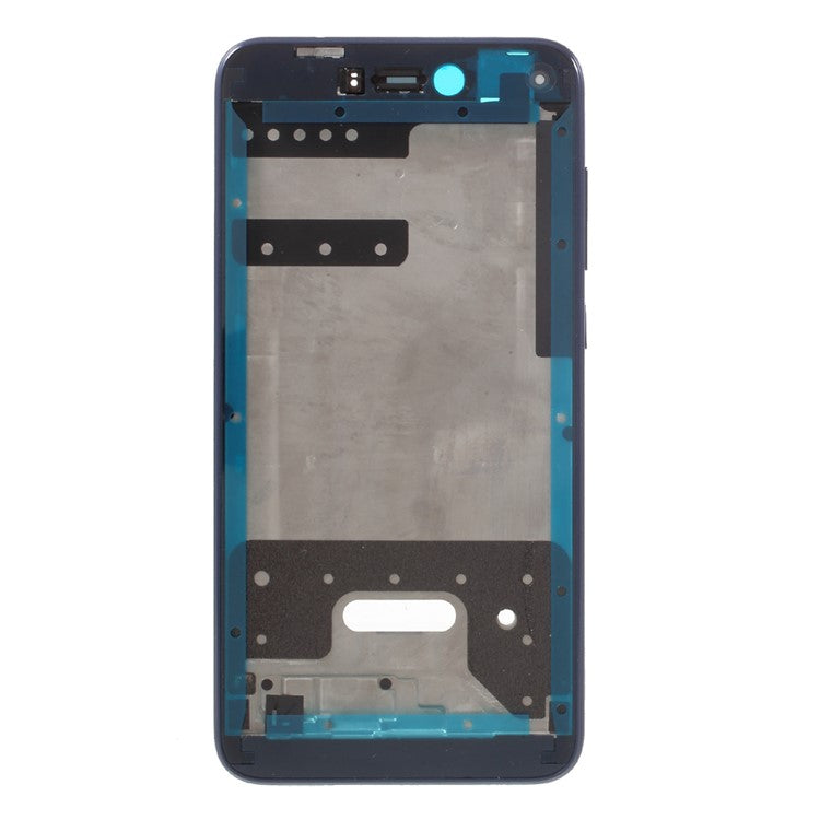 OEM Middle Plate Frame Part for Huawei P8 Lite (2017) / Honor 8 Lite with Earpiece Mesh - Dark Blue