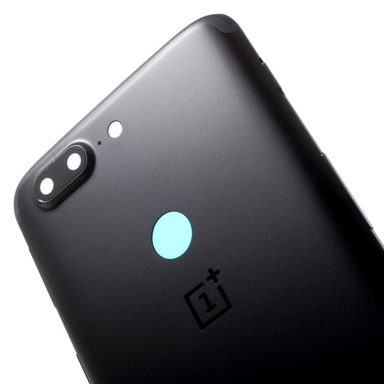 OEM Battery Back Housing Faceplate Assembly for OnePlus 5T with Side Buttons - Black