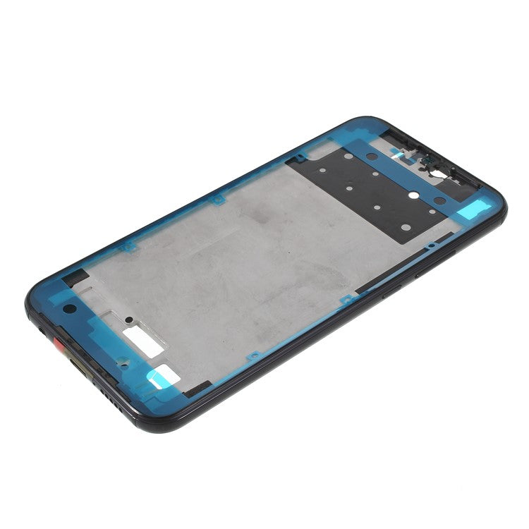 OEM Middle Plate Frame Part for Huawei P20 Lite / Nova 3e with Earpiece Mesh - Black