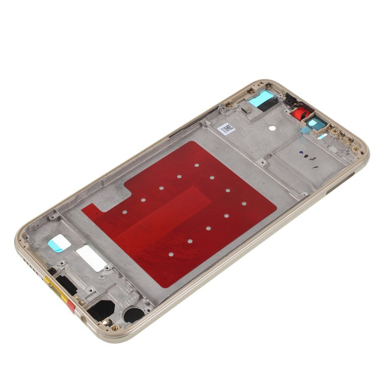 OEM Middle Plate Frame Replacement for Huawei P20 Lite / Nova 3e with Earpiece Mesh - Gold