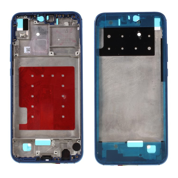 OEM Middle Plate Frame Repair Part for Huawei P20 Lite / Nova 3e with Earpiece Mesh - Blue