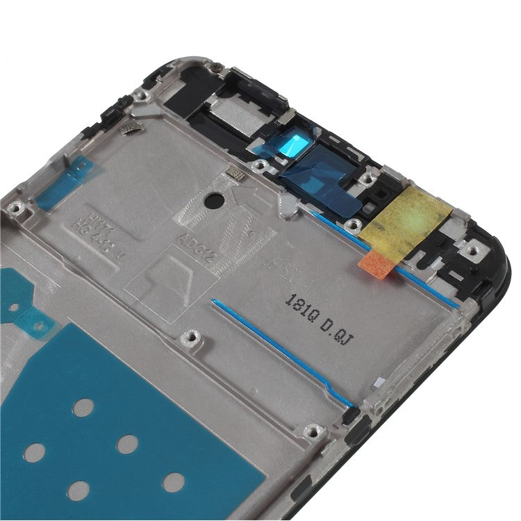 OEM Middle Plate Frame Replacement for Huawei P Smart/Enjoy 7S with Earpiece Mesh - Black