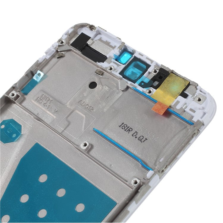 OEM Middle Plate Frame Part for Huawei P Smart/Enjoy 7S with Earpiece Mesh - White