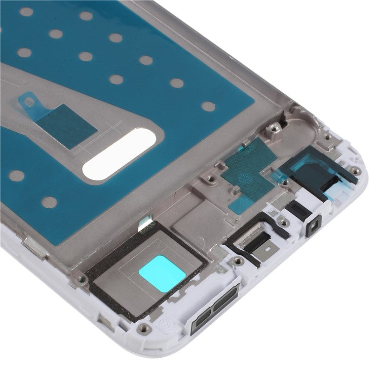 OEM Middle Plate Frame Part for Huawei P Smart/Enjoy 7S with Earpiece Mesh - White