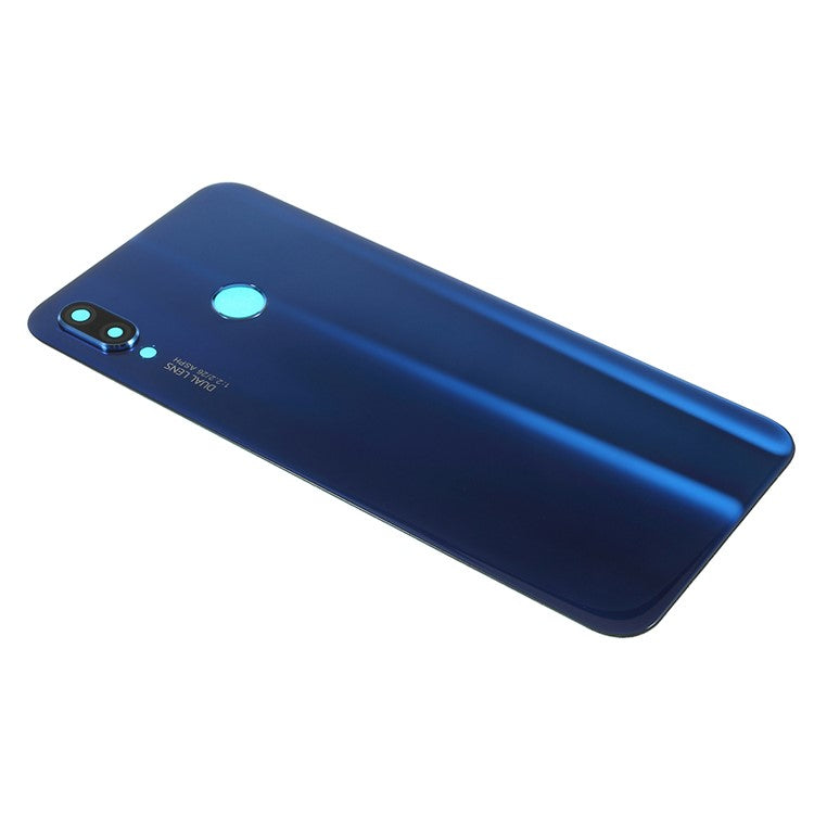 OEM for Huawei P20 Lite / Nova 3e Battery Housing with Adhesive Sticker + Camera Lens Ring Cover - Blue