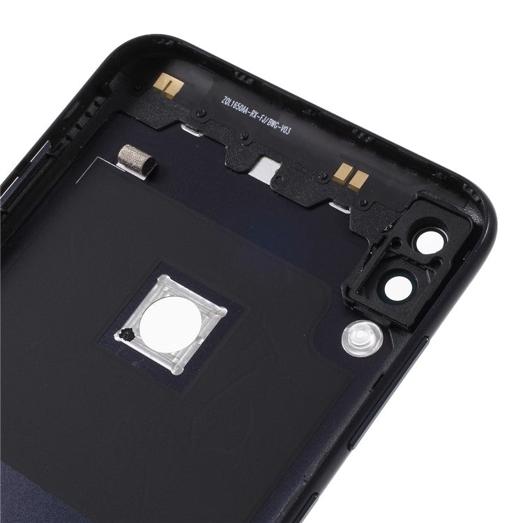 OEM Battery Housing Door Cover with Camera Glass Lens Cover for Asus Zenfone Max Pro (M1) ZB601KL - Black
