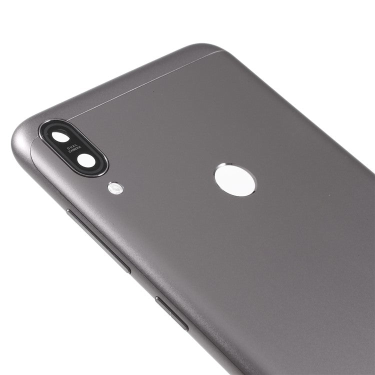 OEM Battery Housing Door Cover with Camera Glass Lens Case for Asus Zenfone Max Pro (M1) ZB601KL - Grey