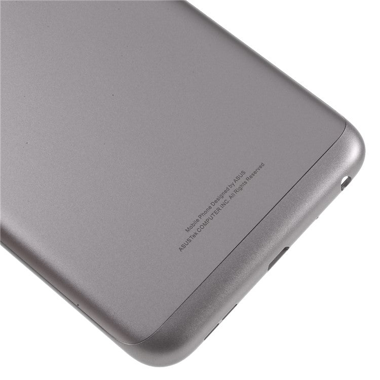 OEM Battery Housing Door Cover with Camera Glass Lens Case for Asus Zenfone Max Pro (M1) ZB601KL - Grey