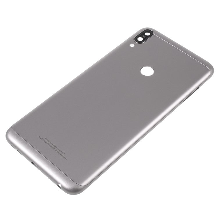 OEM Battery Housing Door Cover with Camera Glass Lens Case for Asus Zenfone Max Pro (M1) ZB601KL - Grey
