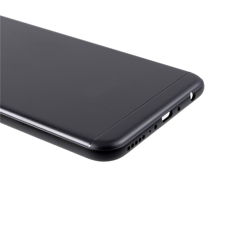 OEM Battery Housing Door Cover with Rear Camera Glass Lens for Huawei Honor 7C - Black